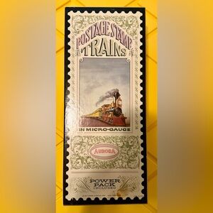 Aurora Postage Stamp Trains Vintage Set